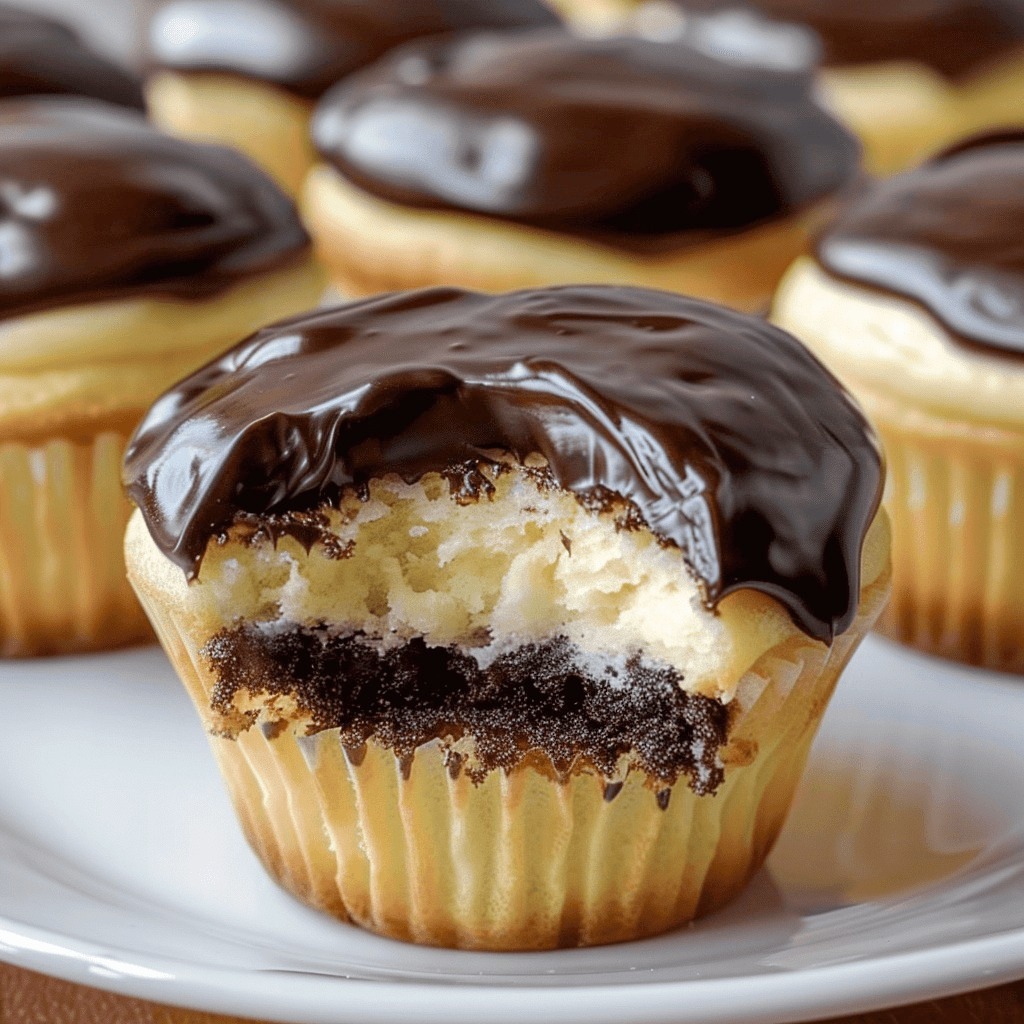 Irresistible Boston Cream Pie Cupcakes