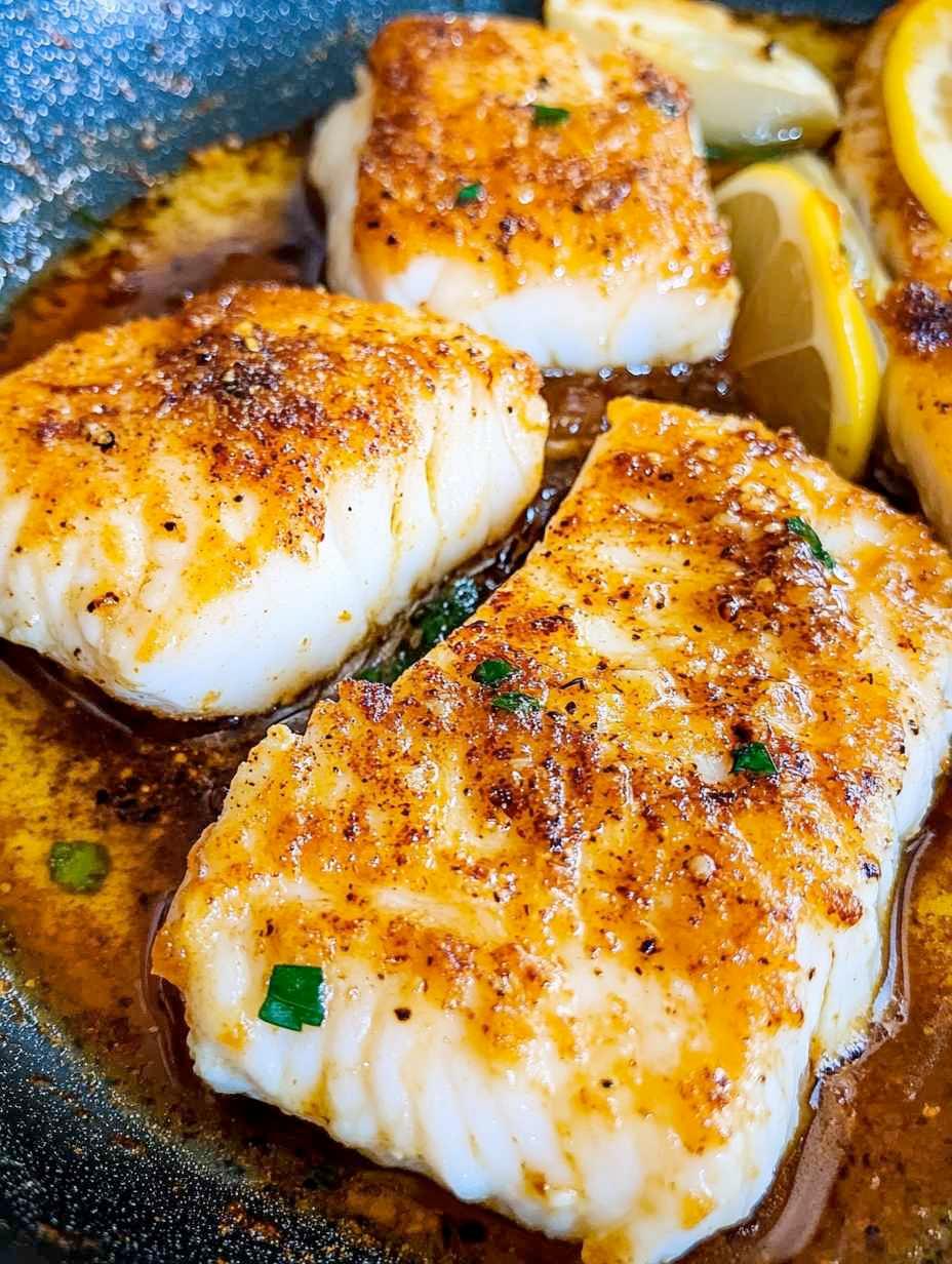 Pan-Fried Cod in a Citrus Basil Butter Sauce