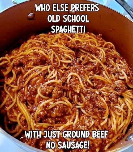 Old-school spaghetti