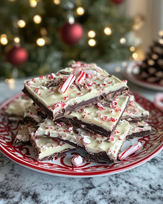 This ‘Minty Dream Bark’ is a holiday favorite. I’ve made it 3 times this week, and nobody can believe it only takes 4 ingredients!