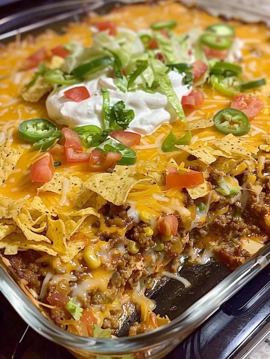 Walking Taco Casserole!!!