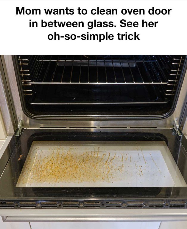 A Simple Trick to Clean Your Oven Door Glass