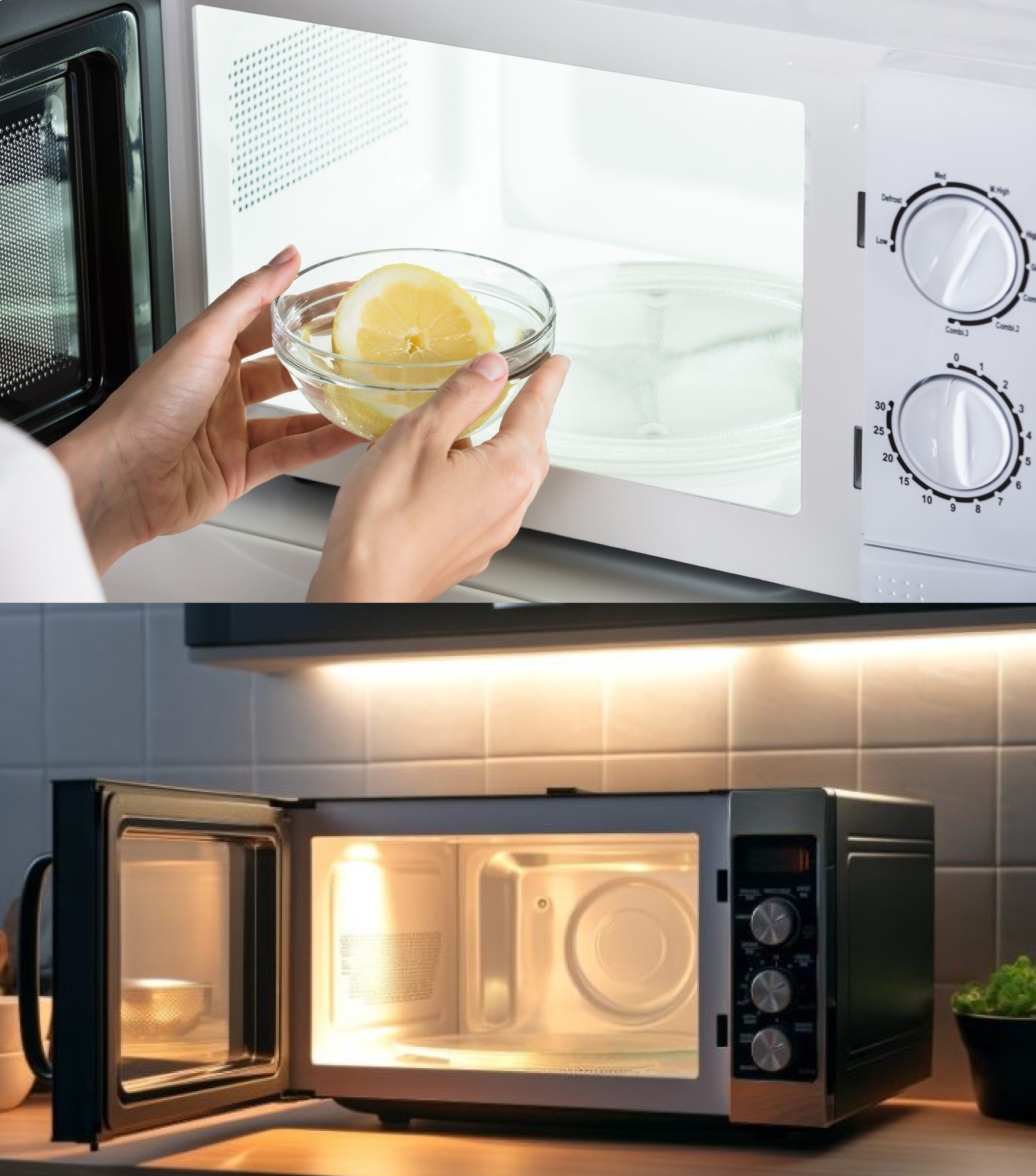 Cleaning the microwave: easily, quickly and without chemicals