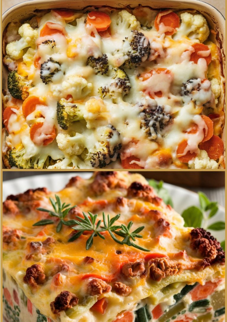 Cheesy Vegetable Casserole 🧀🥦