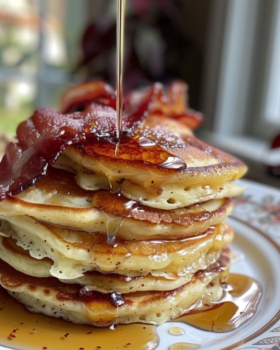 Bacon Corn Pancakes