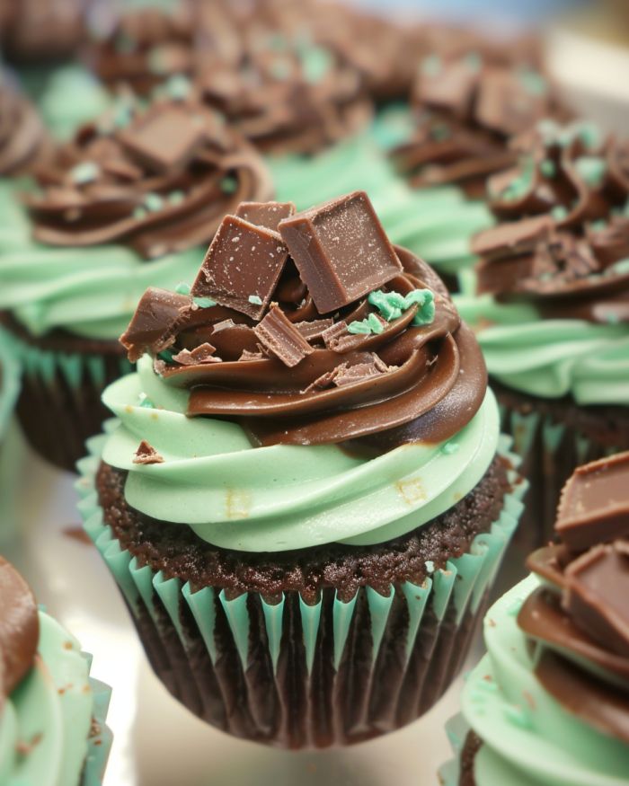 Andes Mint Cupcakes