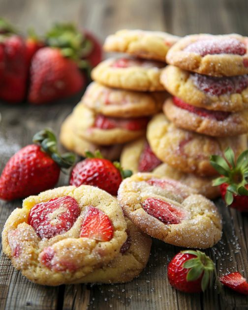 Strawberry Sugar Cookies