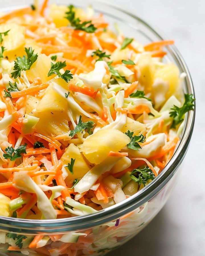 Recipe Name: Pineapple Slaw