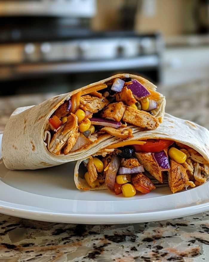 Crunchy Southwestern Chicken Wrap