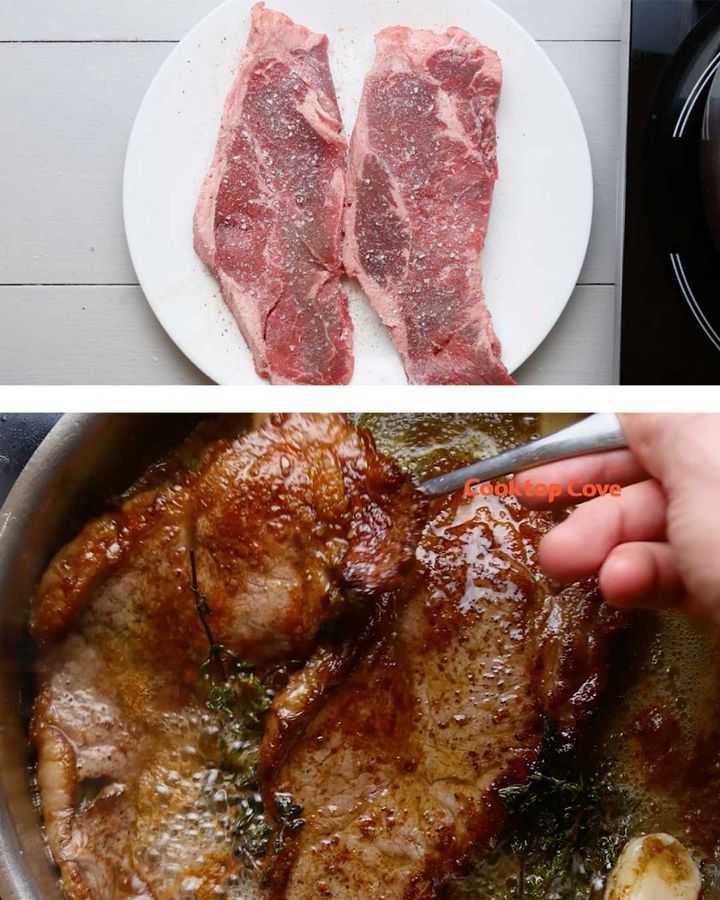 Southern strip steak with broccoli and rice bowl