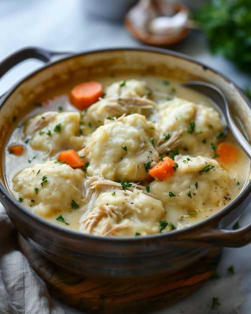 Southern Chicken and Dumpling Soup