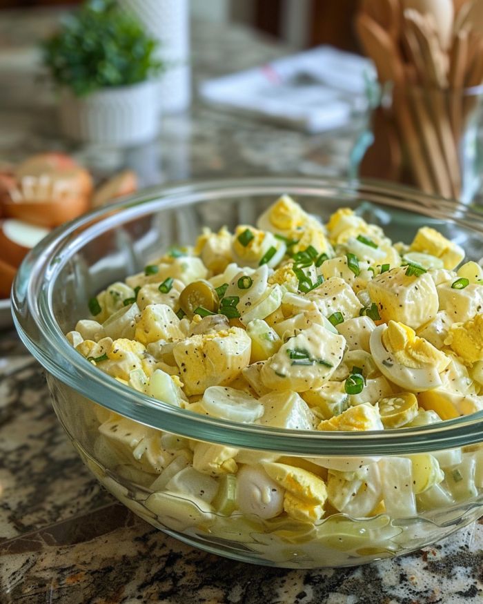 Creamy Southern Potato Salad with Sweet Pickles