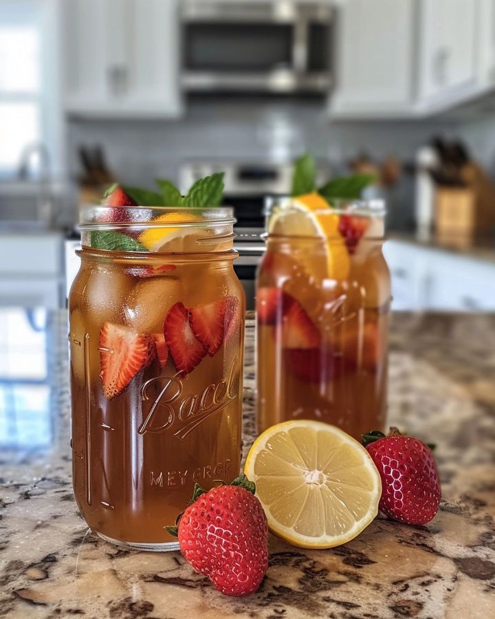 Southern Strawberry Sweet Tea