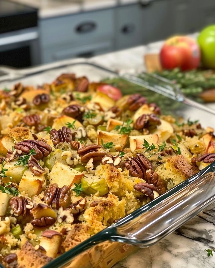 Apple Pecan Cornbread Dressing