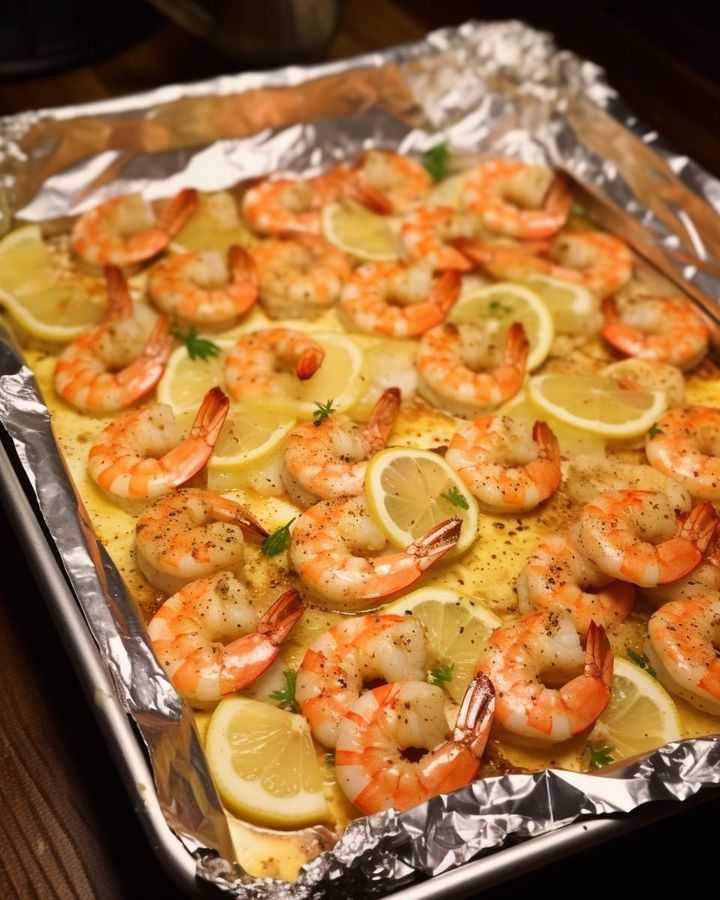 4-Ingredient Sheet Pan Lemon Butter Shrimp