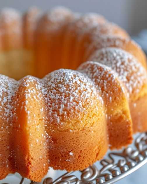 Southern Cream Cheese Pound Cake in Bundt Pan