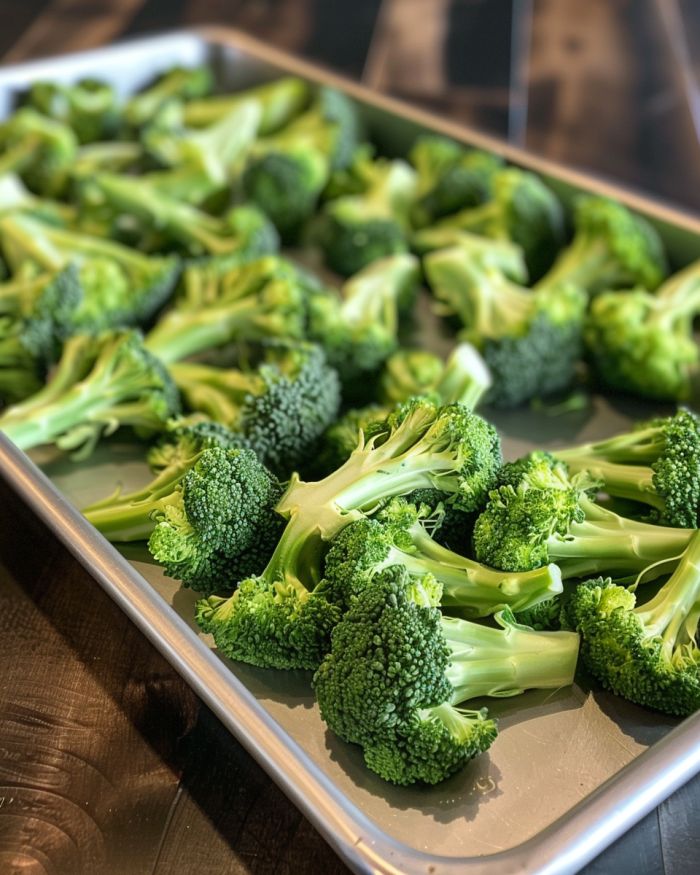 Oven Parmesan Smashed Broccoli