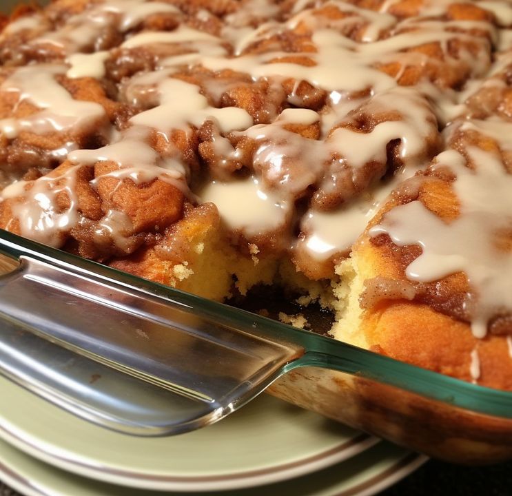 Cinna-bun Cake Casserole Recipe: