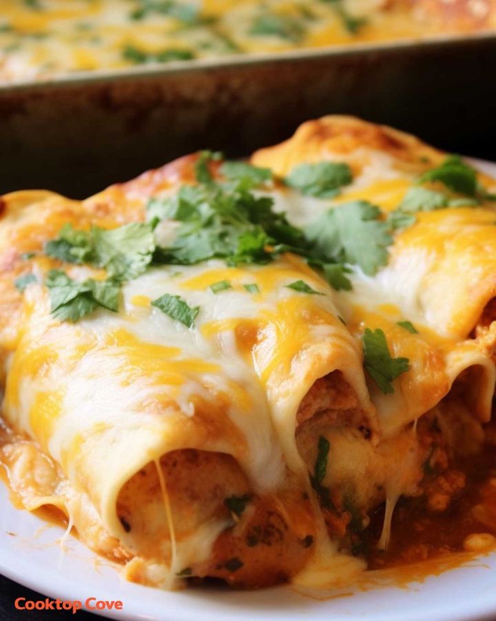 Smothered Beef & Bean Burrito Bake: