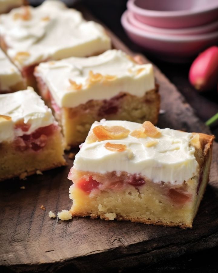 Rhubarb Custard Bars