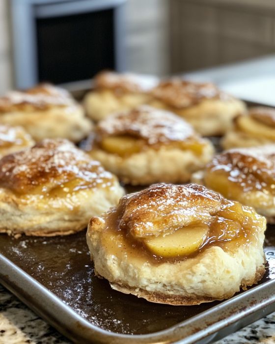 Baked Apple Pie Biscuits