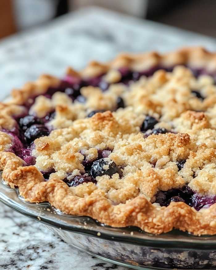 Blueberry Crumble Pie