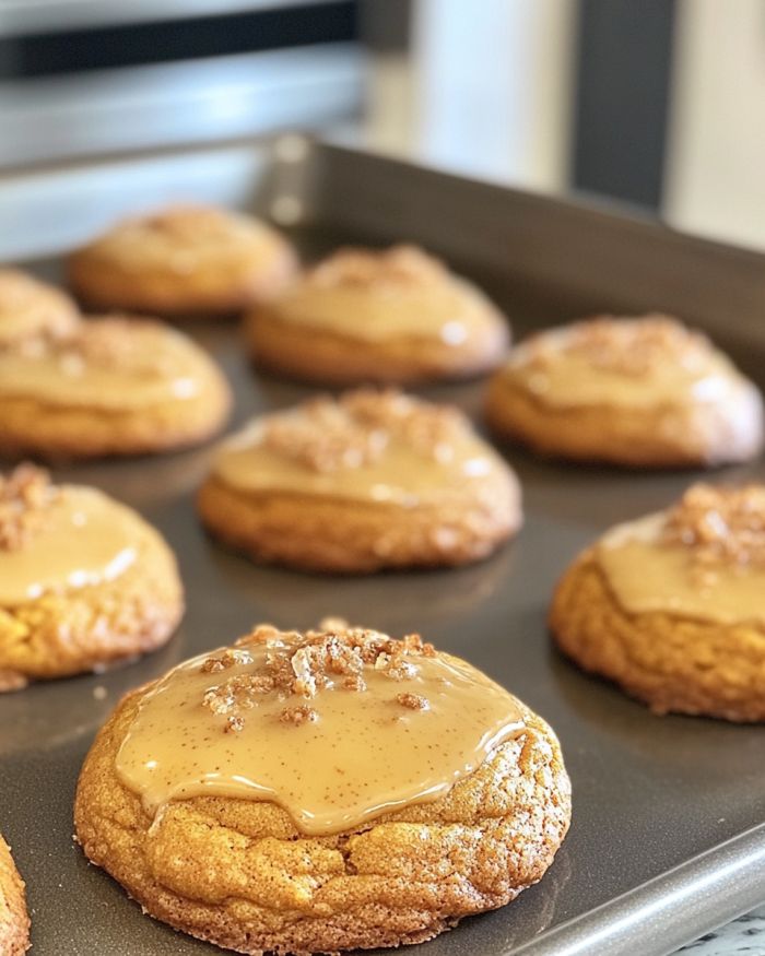 Pumpkin Cookies with Brown Butter Icing