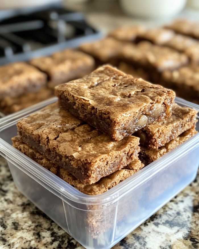 Apple Blondies with Maple Glaze