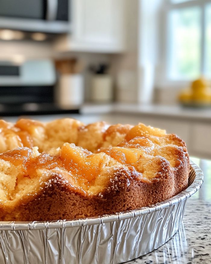 Peach Cobbler Pound Cake