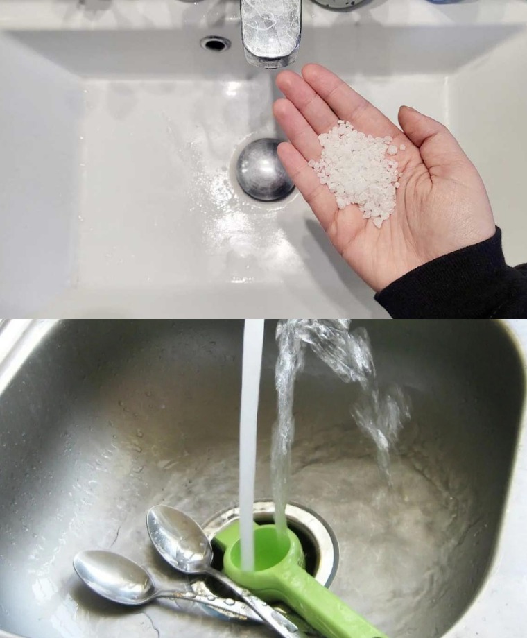 Throw a handful of salt down the sink before bed – it’s something you should make part of your daily routine!