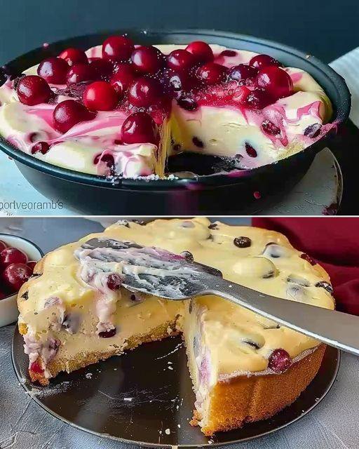 Mega Delicious Yogurt and Cherry Cake: Prepared in 5 Minutes