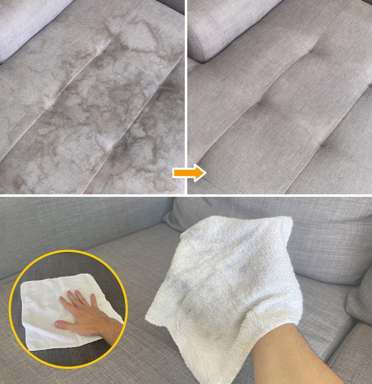 How to Clean a Sofa with the Towel Method: Remove Dust and Stains