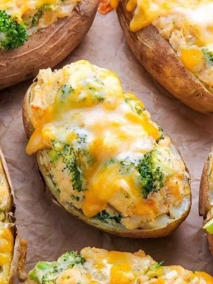 Broccoli And Cheddar Twice Potatoes