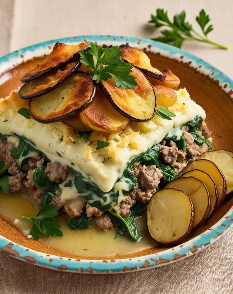 Lamb and Spinach Moussaka