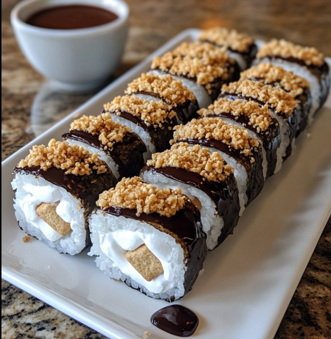 S’mores Sushi Recipe 🍫🍥