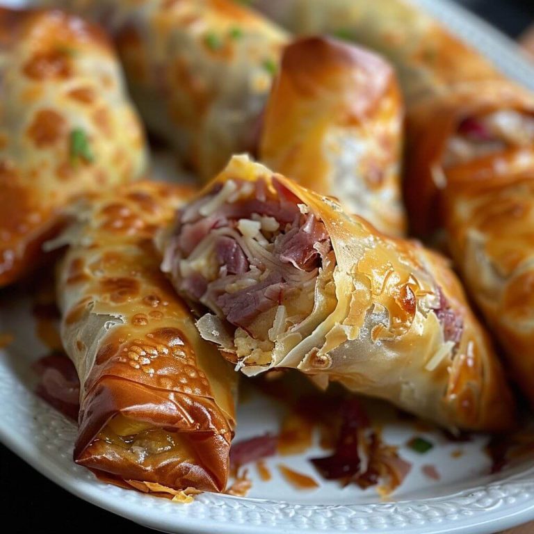 Baked Reuben Egg Rolls