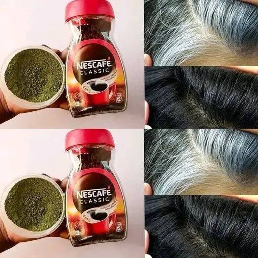 Change Gray Hair to Black Using Coffee and Indigo Powder Naturally.