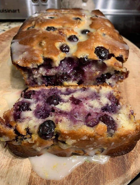 Lemon and blueberry bread