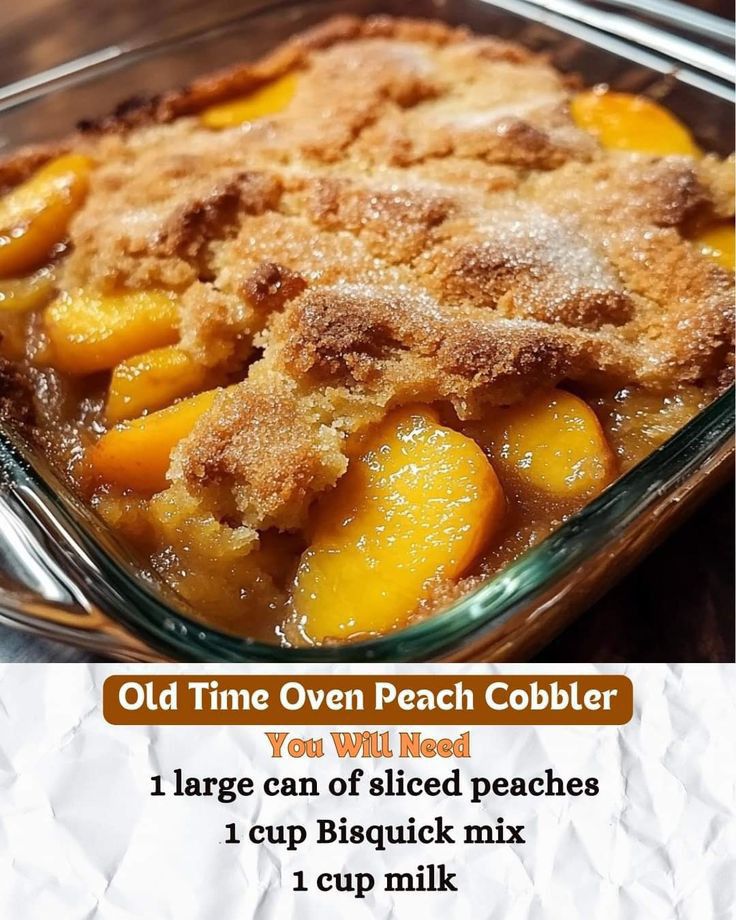 Peach Cobbler Recipe