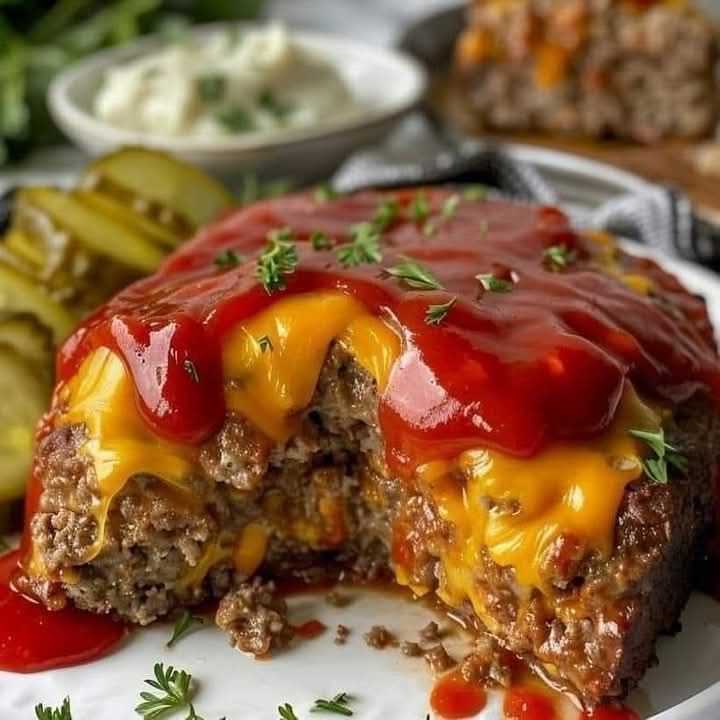 Cheddar Cheeseburger Meatloaf Recipe