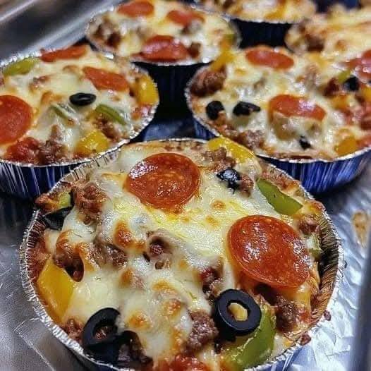 Mini Pizza Cups Recipe