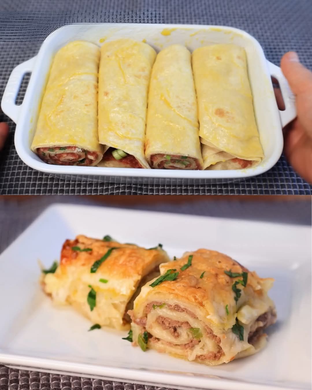 Crispy Beef and Cheese Tortilla Pockets