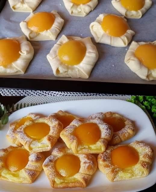 Peach Cream Puffs