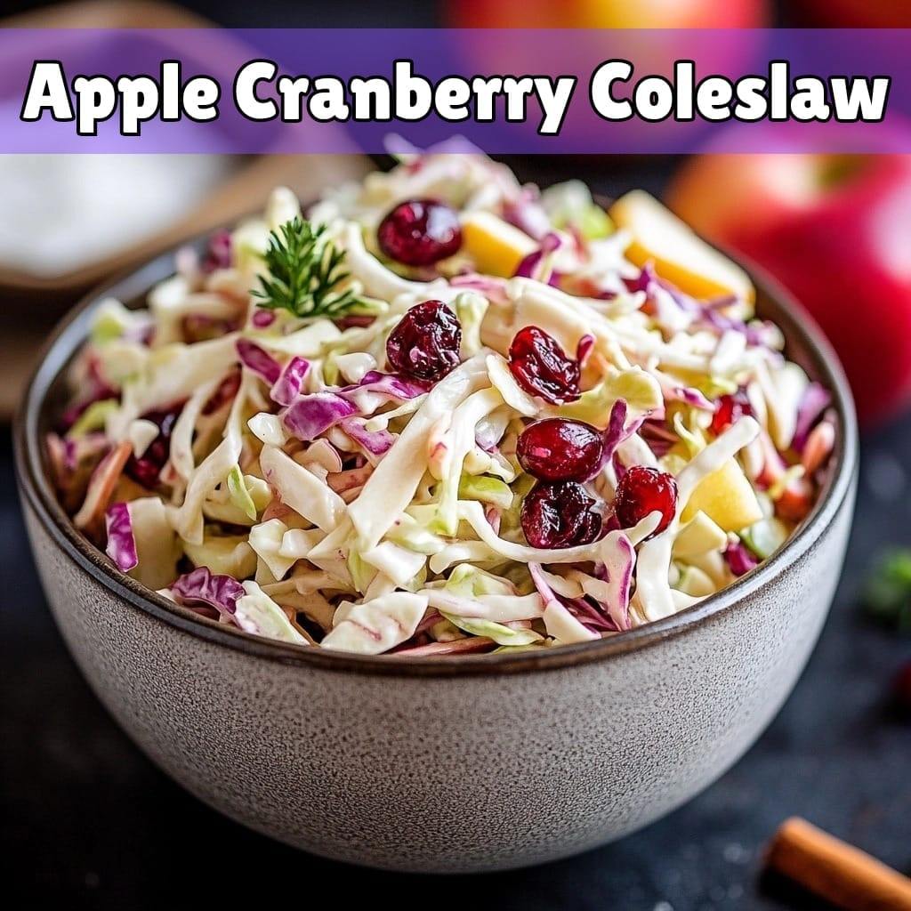 Apple Cranberry Coleslaw: A Fresh and Tangy Twist on a Classic