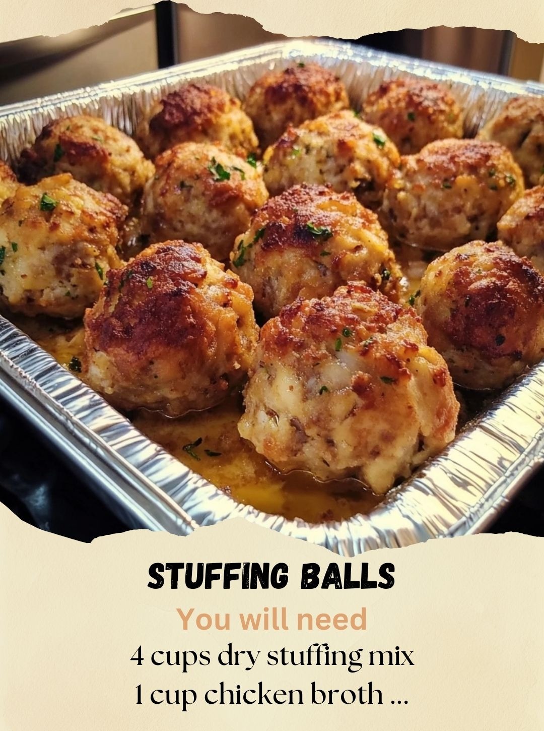 Stuffing Balls Recipe