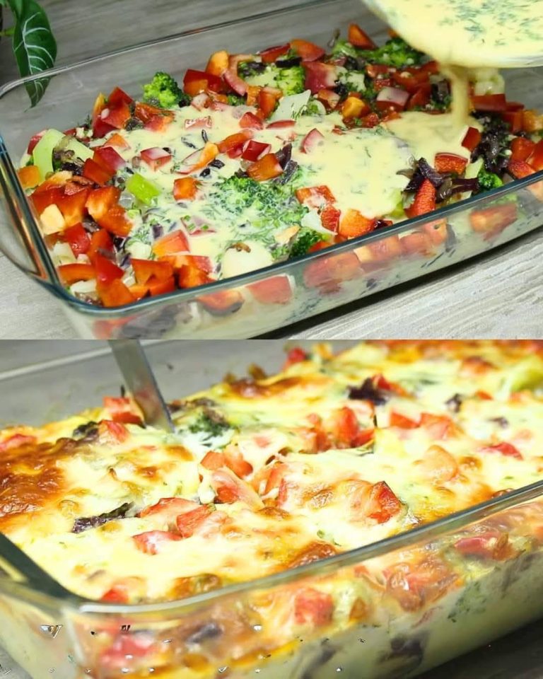 Broccoli and Cauliflower Bake