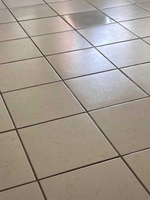 How do you clean and shine a tile?