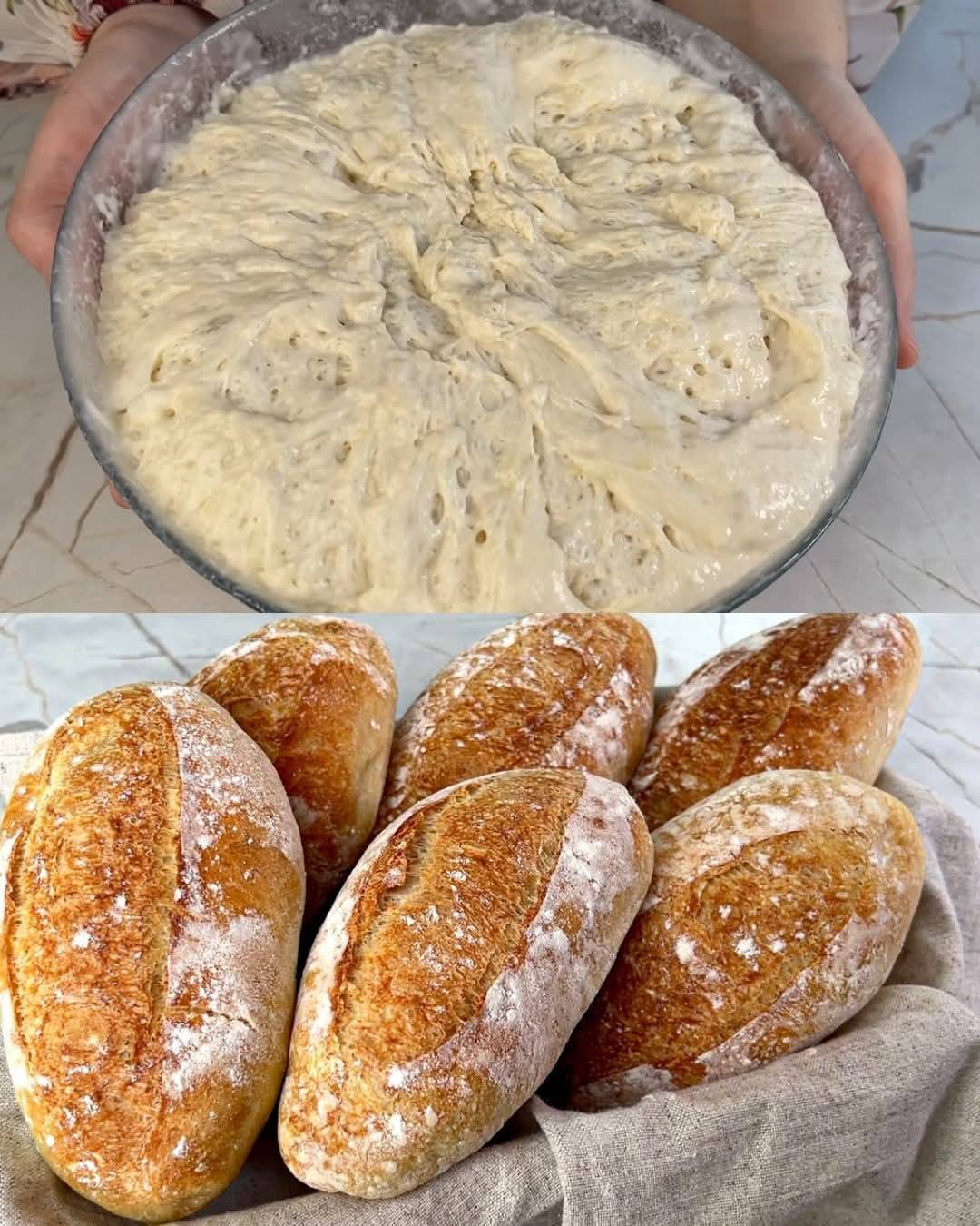 Simple Homemade Crunchy Bread Recipe