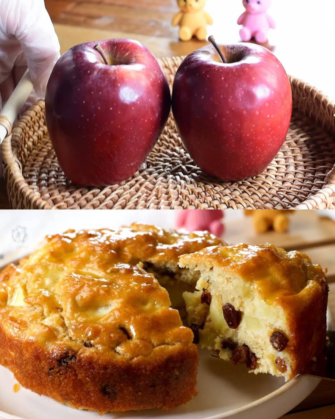 Easy Apple and Raisin Cake