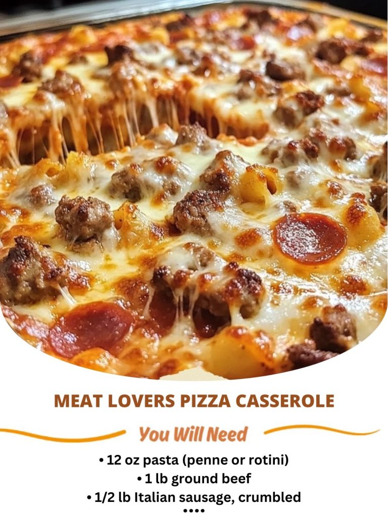 Meat Lovers Pizza Casserole